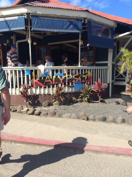 David's shadow entering Kalypso