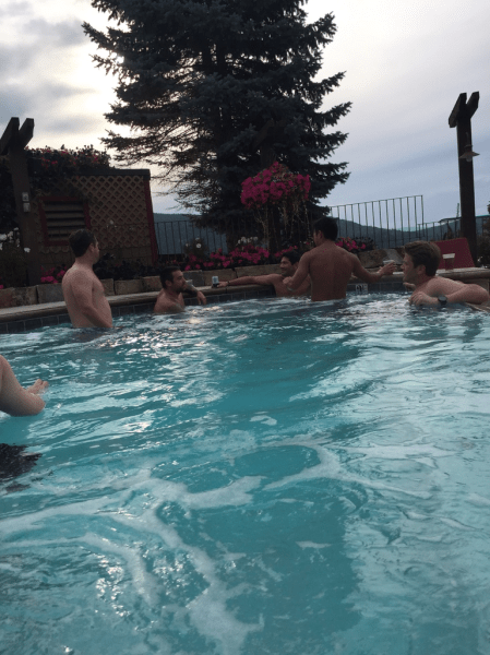 Hot tub bachelor party