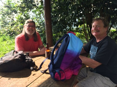 Eric setting a new male fashion trend in backpacks