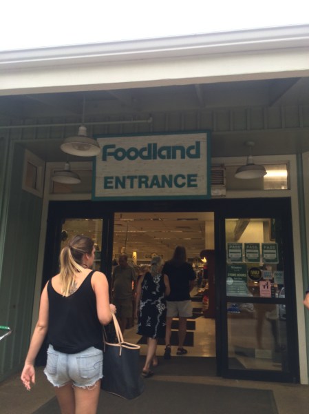 David and Steph entering Foodland