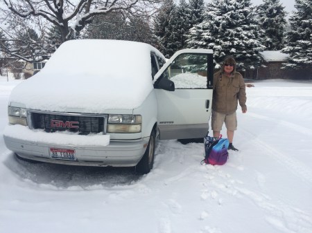 Eric still in his shorts from the ancient parallel Universe