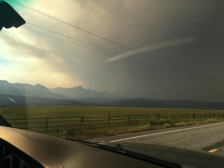 Pioneer Fire near Stanley and Redfish